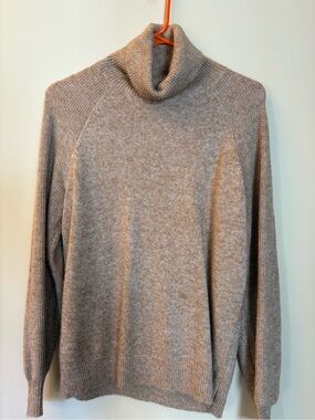 LOFT Taupe Turtleneck Sweater